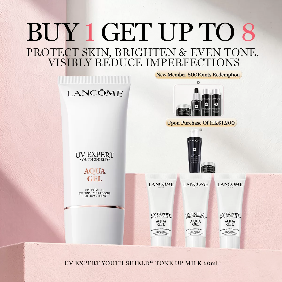 UV Expert Youth Aqua Gel 50ml Set
