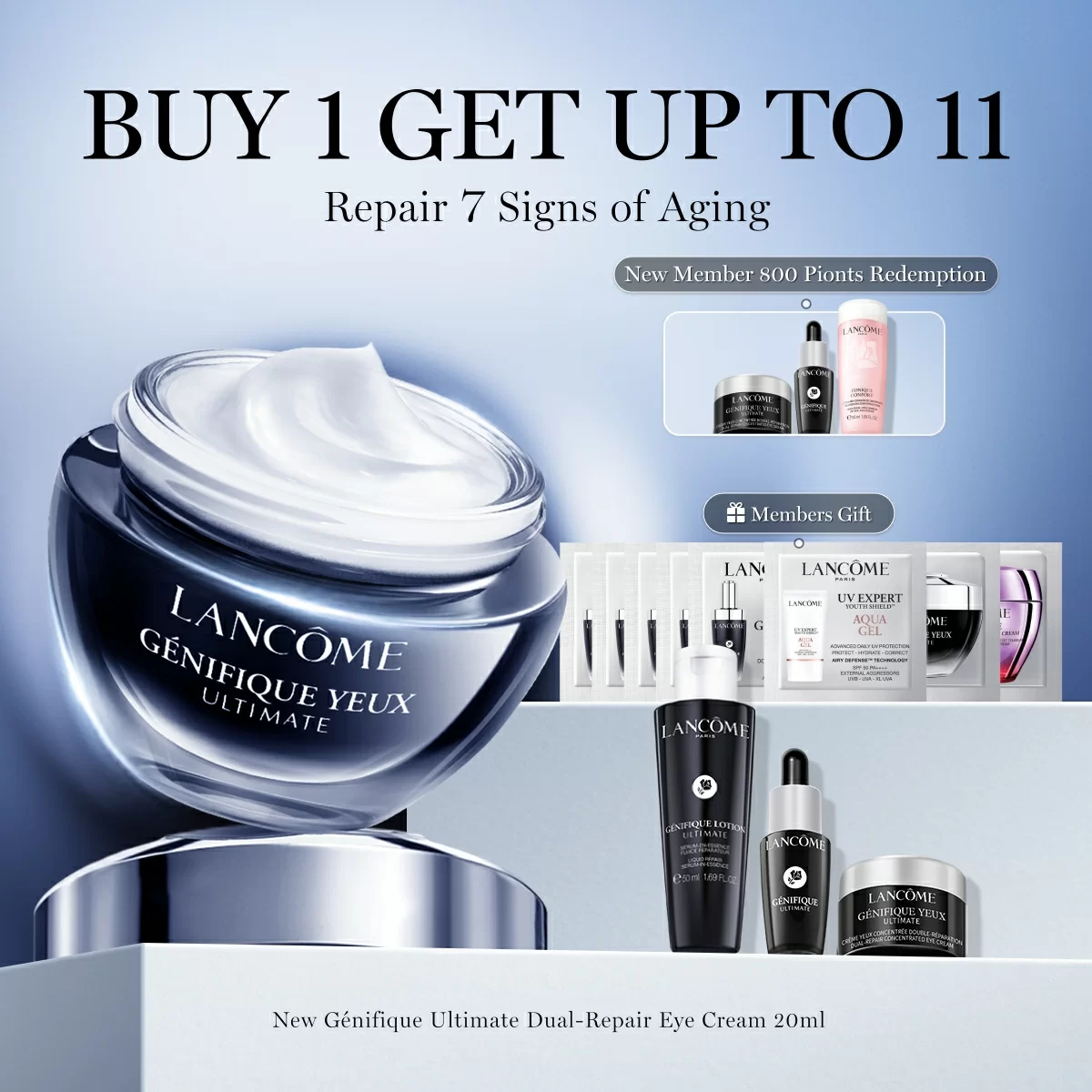 New Génifique Ultimate Eye Cream 20ml Set